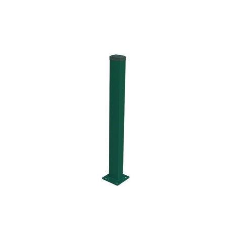 Post 60x40mm with ZnPVC foot 1200mm green