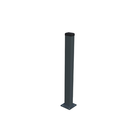 Post 60x40mm with ZnPVC base 1200mm anthracite