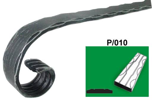 Madlo-voluta h120, L200mm, P/010-40x5