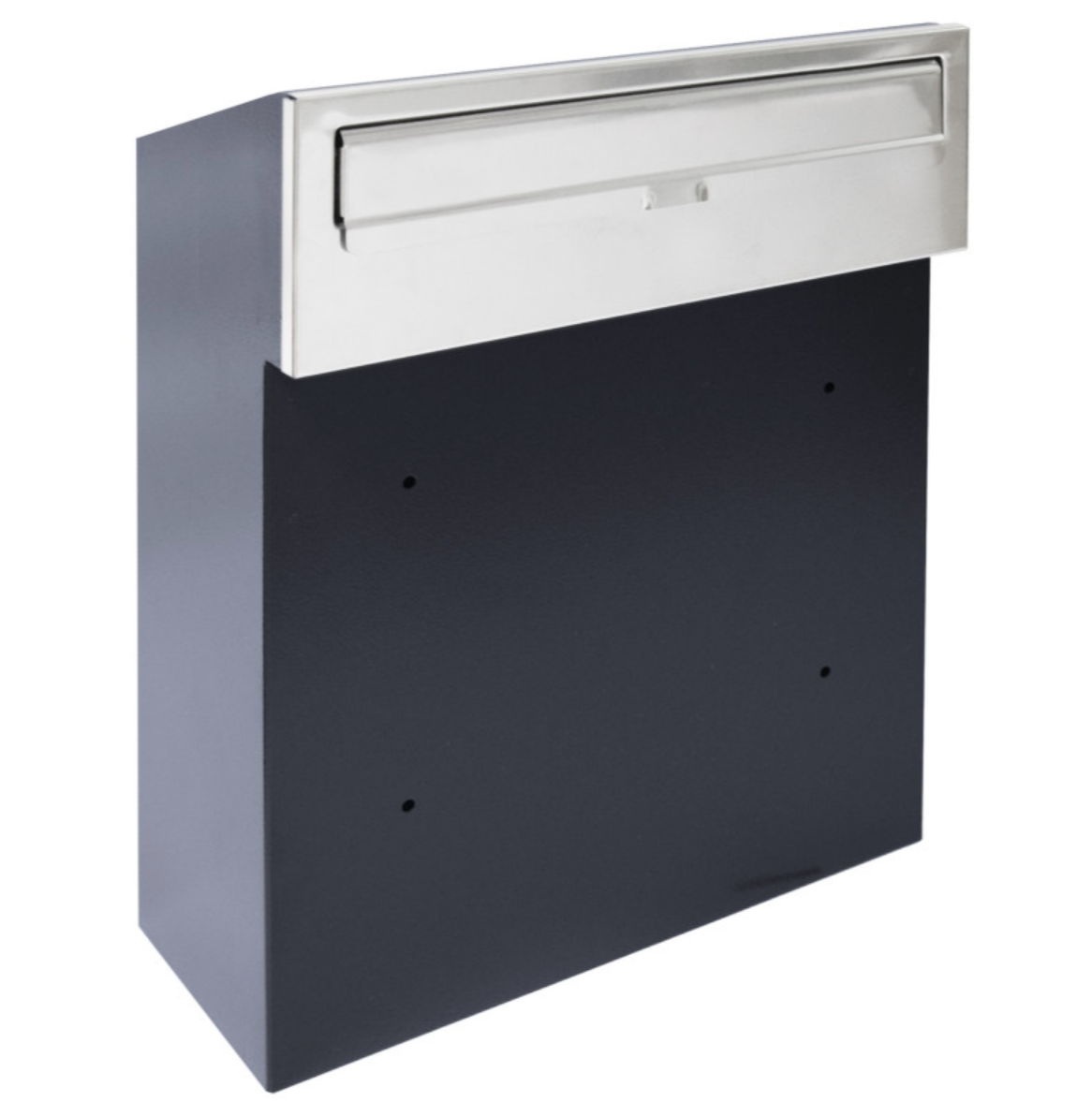 Built-in Mailbox with Stainless Steel Front Panel, Anthracite