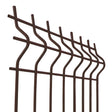 Zváraný plotový panel 3D ZnPVC 2500x1730x4mm hnedá