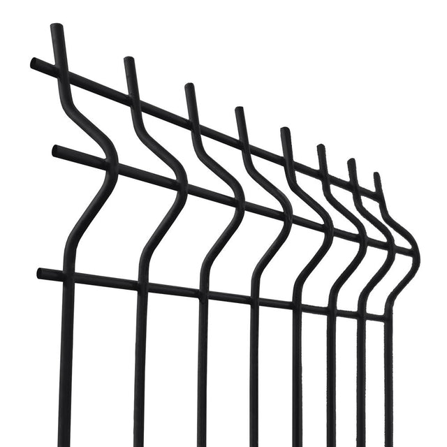 Hegesztett kerítéspanel 3D ZnPVC 2500x1730x4mm fekete