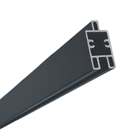 Hliníková priečka spodná/dekoratívna, 1820mm antracit pre WPC plotové dosky