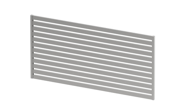Horganyzott acél kerítés 1x2m horganyzott acél téglalap alakú betéttel 20x60, Natural