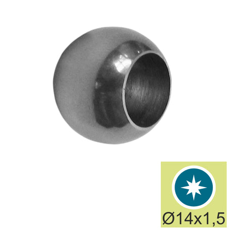 End ball AISI304, D20/d14mm
