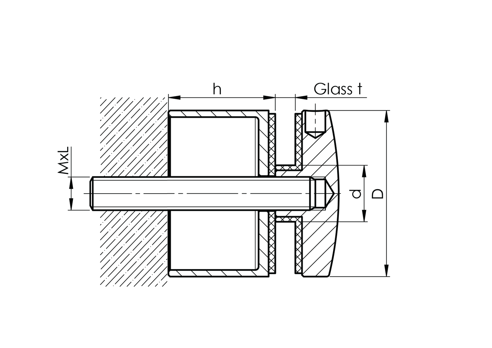 Držiak výplne skla