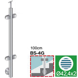 Stĺpik, bočné kotvenie - obojstran.180° -na schody