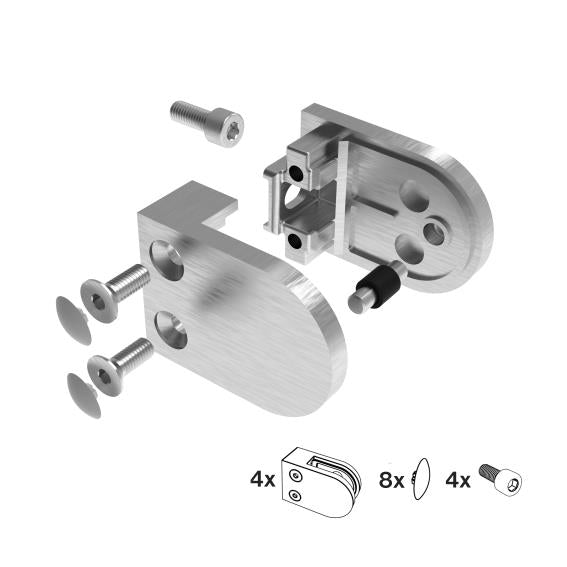 Držiak výplne skla - set