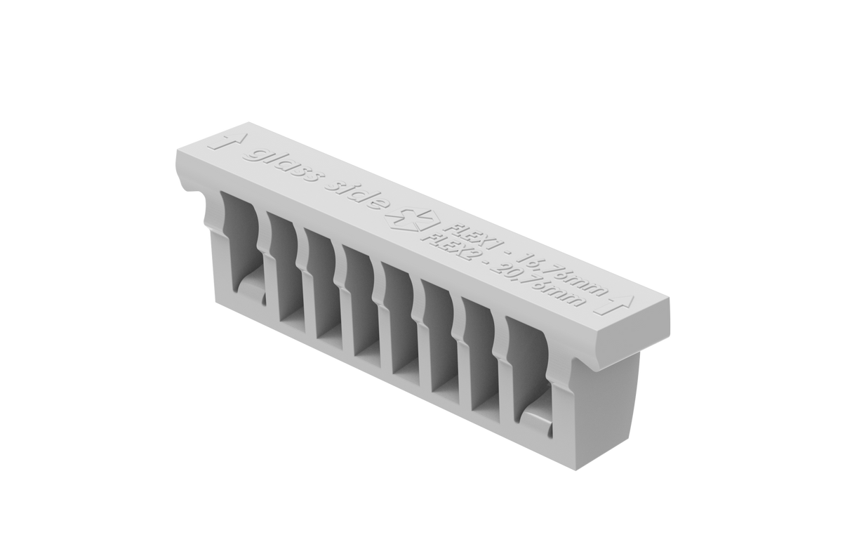 Nastaviteľný set pre kotvenie skla - excenter