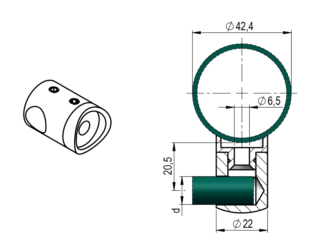 Držiak výplne ľavý