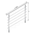 Zábradlie schody BS AISI304, 40x40x2/4xd12/H900/L1