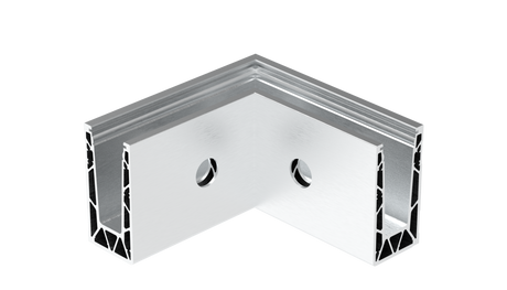 Celosklenené zábradlie-profil-bočné kotvenie