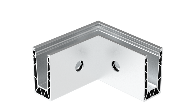 Celosklenené zábradlie-profil-bočné kotvenie