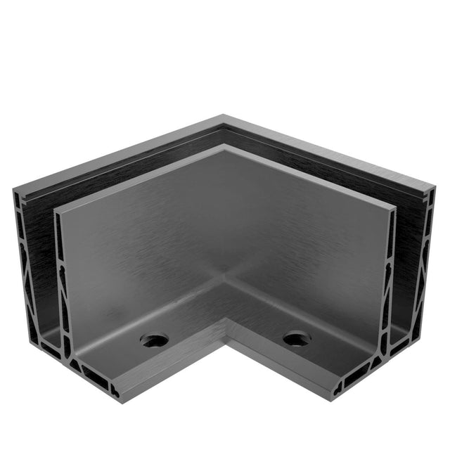 Celosklenené zábradlie-roh. profil-vrchné kotvenie