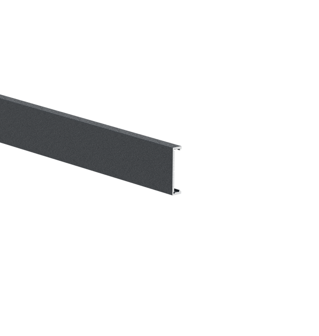 Hliníková fasádna lišta, 25 x 6 – 6,0 m – Antracit RAL 7016