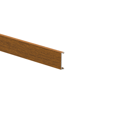 Hliníková fasádna lišta, 25 x 6 – 6,0 m – drevo dekor ZLATÝ DUB - W03