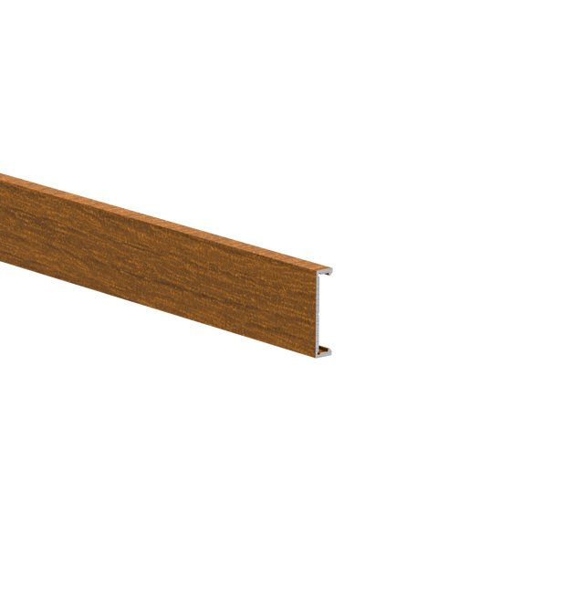 Hliníková fasádna lišta, 25 x 6 – 6,0 m – drevo dekor ZLATÝ DUB - W03