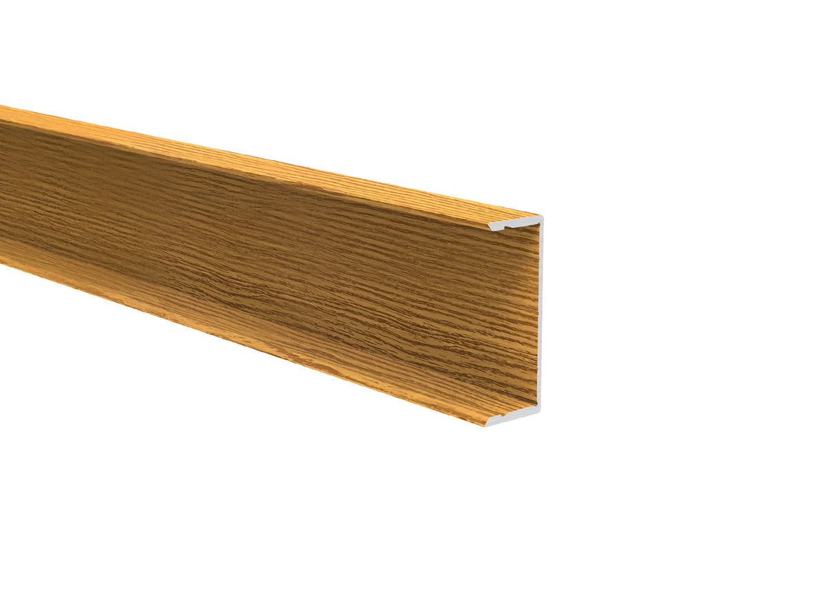 Hliníkový plotový adaptér pre výplne 40 mm a pre fasádny systém, 45 x 20 – 6,0 m – drevo dekor SVETLÝ DUB - W02