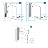 Hliníkový plotový adaptér pre tabuľové výplne 1-8mm - 6000mm
