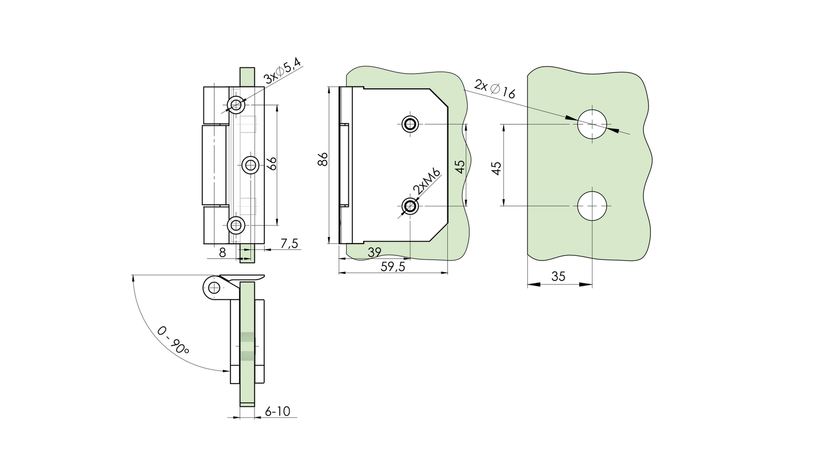 Záves pre sklenené dvere