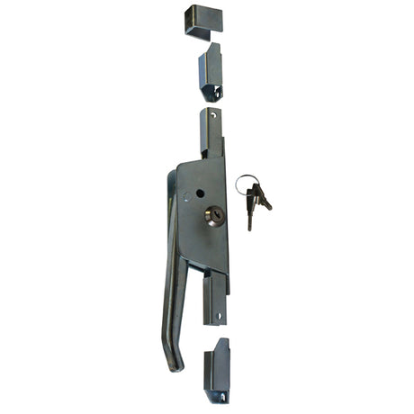 Pákový uzáver so zámkou Zn, L160mm