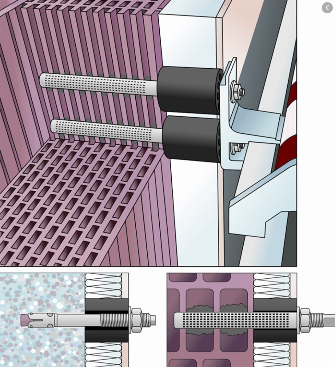 Dištanc pod zateplenie, PVC, L100mm