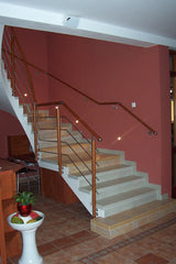 Stĺpik BUK, bočné kotvenie - ľavý AISI304+BEECH