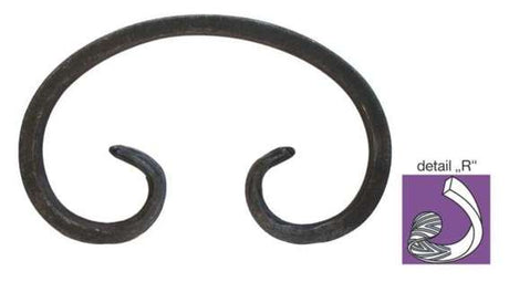 Element tvaru-C 120x75, 12x6mm