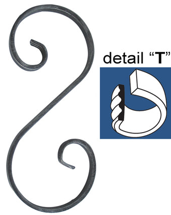 Element tvaru-S 230x100, 12x6mm