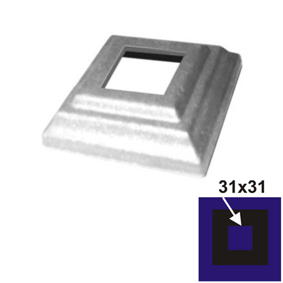 Rozeta 60x60, h17, t4mm