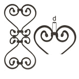 Ornament 410x200, 12x6, d12x12mm