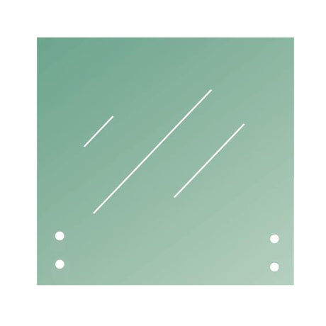 Sklo - číre, kalené, lepené s otvormi