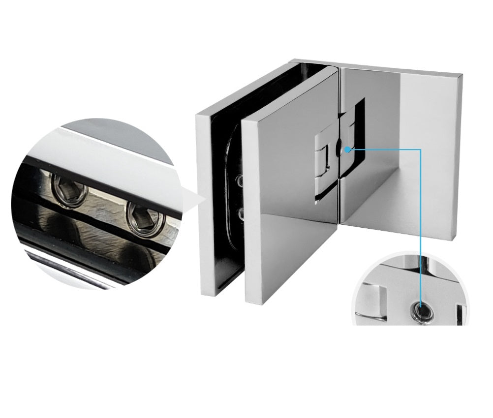 Pánt pre sklenené dvere +/- 90stup SwingPro