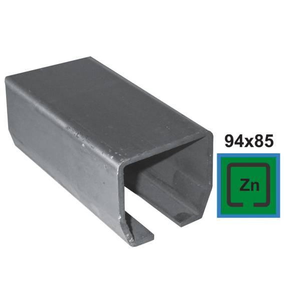 Profil vodiaci spodný Zn, 94x85x5mm, L3m