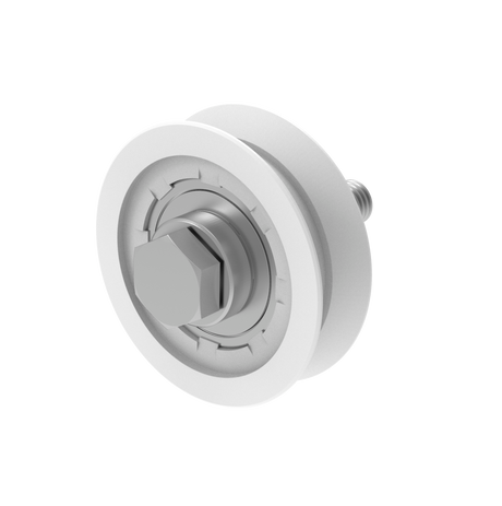 Pojazdové koliesko nylonové - V, INOX, D80mm