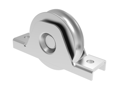 Pojazdové koliesko komplet -U, Zn, D100mm