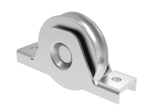 Pojazdové koliesko komplet -U, Zn, D100mm