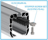 Profil vodiaci spodný AL, 90x99, L3m, RAL7016