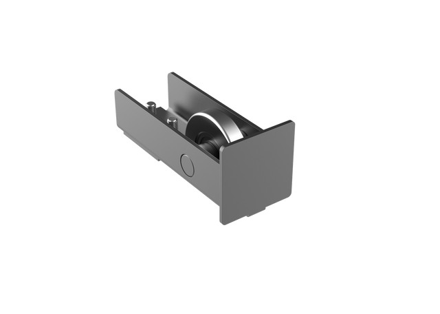 Koliesko dojazdové s krytkou Zn, profile 60x60, antracit