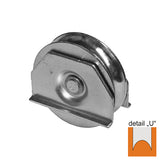 Pojazdové koliesko - U, Zn, D80mm