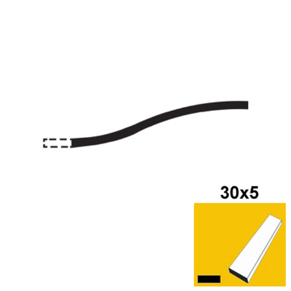 Časť lomeného oblúka 30x5, p300, L2900mm