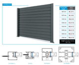 Adaptér pre hliníkovú plotovú žalúziu 8x120