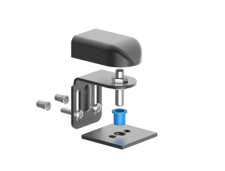 Vložka pre pánt D4/83 a D4/84 k profilu 70x70