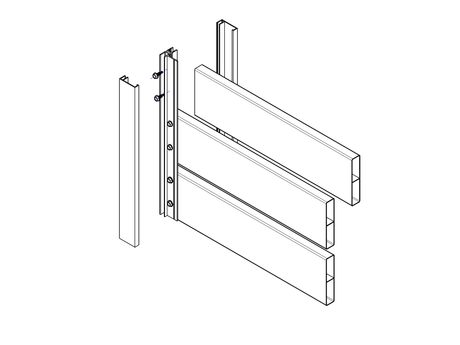 Hliníkový plotový adaptér pre výplne 20/18/16/14 - 6000mm