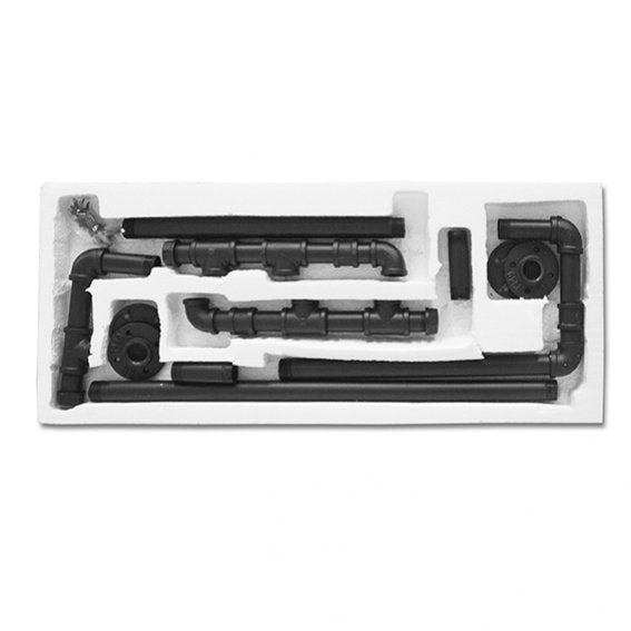 Polica na stenu - HAD červenohnedá - 014