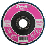 Lamellás csiszolókorong rozsdamentes acélhoz, D125 d22,2, t7,25 mm, P60