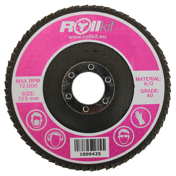 Kotúč lamelový na oceľ, D125, d22,2, t8,3 mm, P40