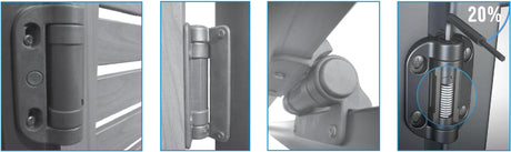 Záves na brány, s pevnou pružinou