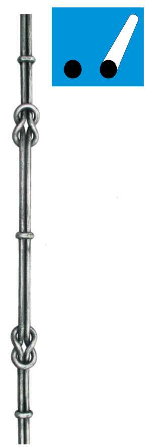 Tyč kovaná h1000, b50, 2xD12mm