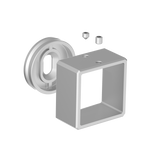 Držiak madla - kotvenie na stenu